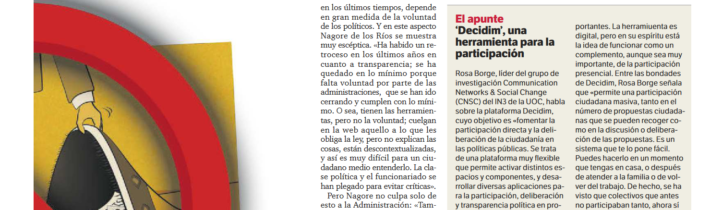 Media Coverage: Rosa Borge in Tarragona’s Newspaper (in Spanish)